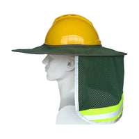 Hard Hat Sun Shade Hat Polyester Mesh Sun Shade Protection With Safety High Visibility Reflective Stripe