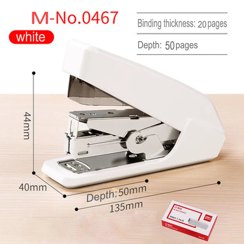 Deli Labor-Saving Stapler Office Supplies Student Special Mini Small Stapler Standard Multi-Function Practical Stapler