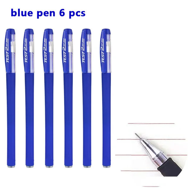 3+20Pcs Gel Pen and Refill Black Blue Red Ink Bullet 0.5mm Gel Pens School&Office Supplies Stationery With Free Shipping