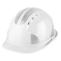 Worker Construction Site Protective Cap Ventilate ABS Hard Hat Reflective Stripe Safety Helmet