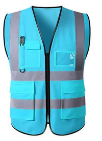 Reflective Safety Vest High Visibility  XXXL Motorcycle Jacket Safety Vest Fluorescent Signal Police for Men Woman