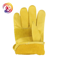 Work Gloves Cowhide Leather Factory Driver Climbing Gardening Glove Protective Yard Work