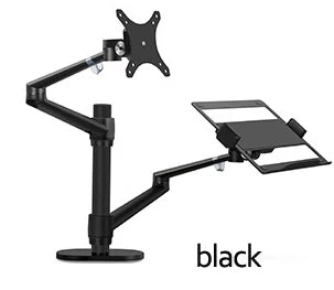 OL-3L Aluminum Multifunction 10"-17"Ergonomics Desk Laptop Stand 32" Monitor Desktop Holder Computer Full Motion With Column Bar