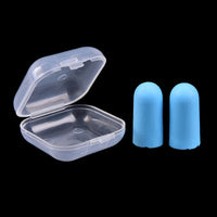 2Pcs Anti-Noise Soft Ear Plugs Sound Insulation Ear Protection Earplugs Sleeping Plugs for Travel Noise Reduction With Case