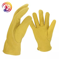 Leather Work Gloves Mens Work Gloves for Gardening / Driving / Warehouse / Handing / Yard Work Sheepskin Leather Glove