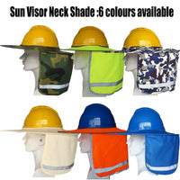 Hard Hat Sun Shade Hat Polyester Mesh Sun Shade Protection With Safety High Visibility Reflective Stripe