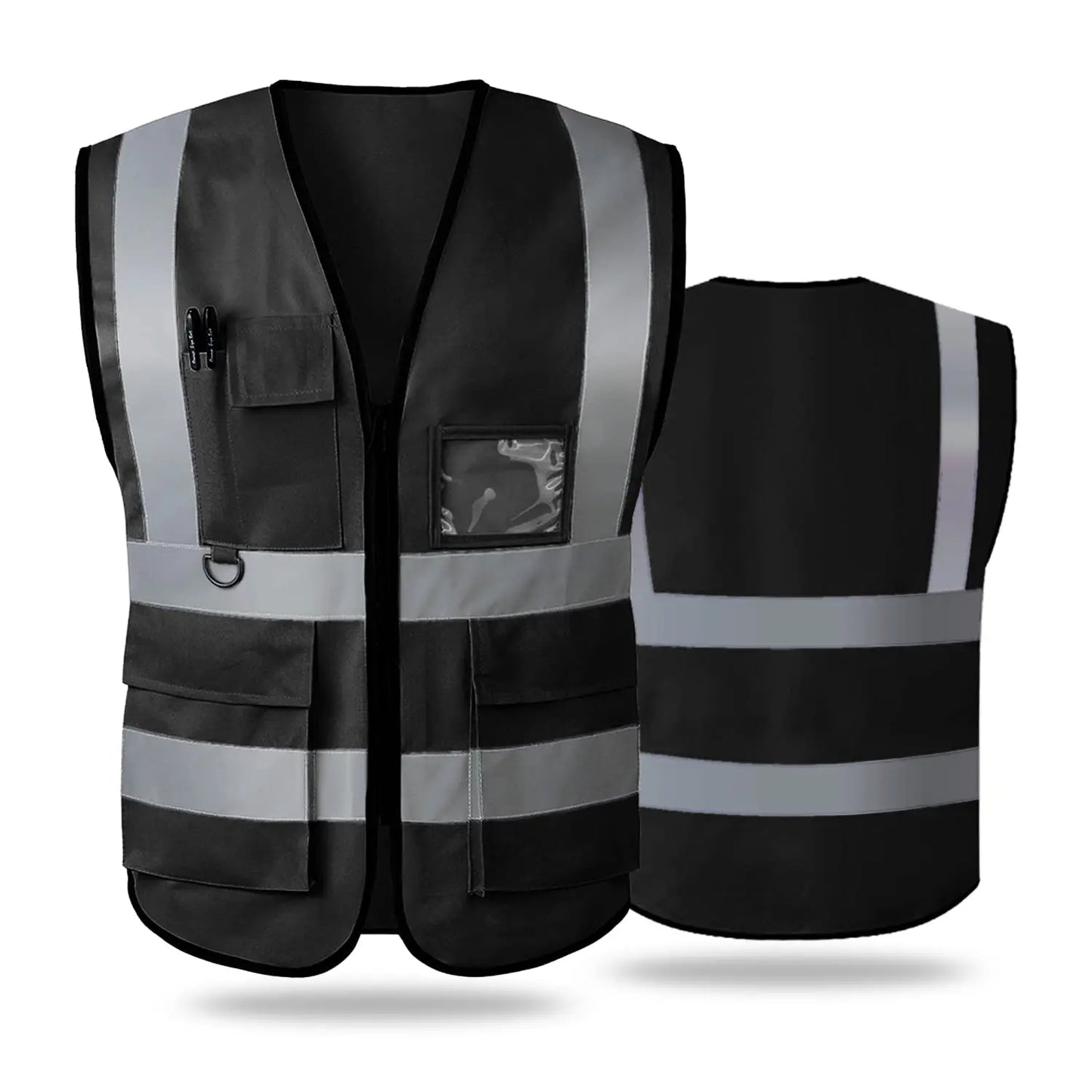 Reflective Safety Vest High Visibility  XXXL Motorcycle Jacket Safety Vest Fluorescent Signal Police for Men Woman