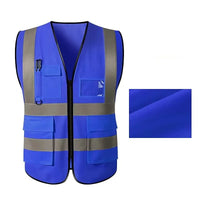 Reflective Safety Vest High Visibility  XXXL Motorcycle Jacket Safety Vest Fluorescent Signal Police for Men Woman