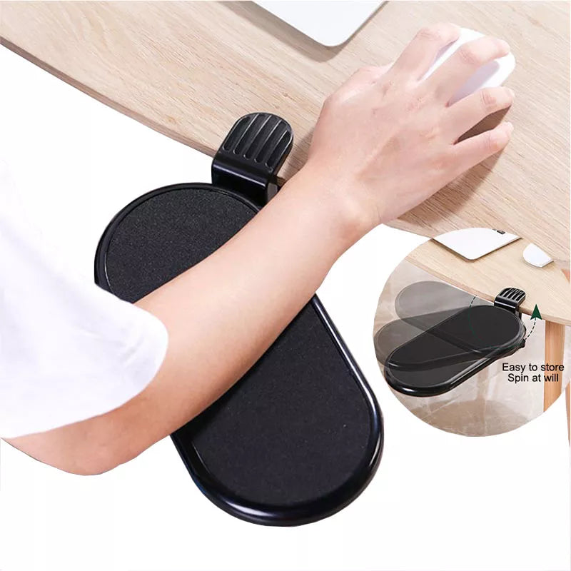 Rotating Computer Arm Support Ergonomic Adjustable PC Wrist Rest Extender Desk