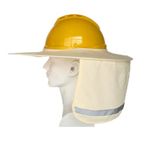 Hard Hat Sun Shade Hat Polyester Mesh Sun Shade Protection With Safety High Visibility Reflective Stripe