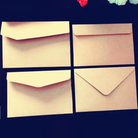 10pcs/Lot Blank Kraft Paper Envelope for Wedding Party Messaage Card Postcard Bag Cards Retro Red Envelopes