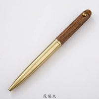 1pcs Upscale Business Office Gift Stationery Ballpoint Pen Metal Wooden Rotate Signing Pen Fashion 0.5mm Office Writing Pens