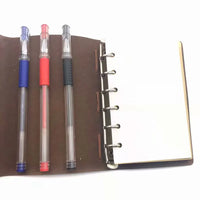 8 Pcs/Set Red Blue Black Ink Gel Pen 0.5mm Writing Neutral Pens Simple Pen for Student  School Office Supplies Stationery Tool