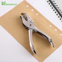 School Office Metal Single Hole Puncher Hand Paper Punch Single Hole Scrapbooking Punches 8 Pages All Metal Materials