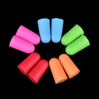 2Pcs Anti-Noise Soft Ear Plugs Sound Insulation Ear Protection Earplugs Sleeping Plugs for Travel Noise Reduction With Case