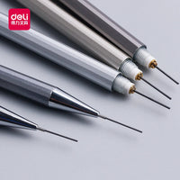 DELI High Quality Full Metal Mechanical Pencil 0.5/0.7 Lapices  for Professional PaintingAnd Writing School Supplies