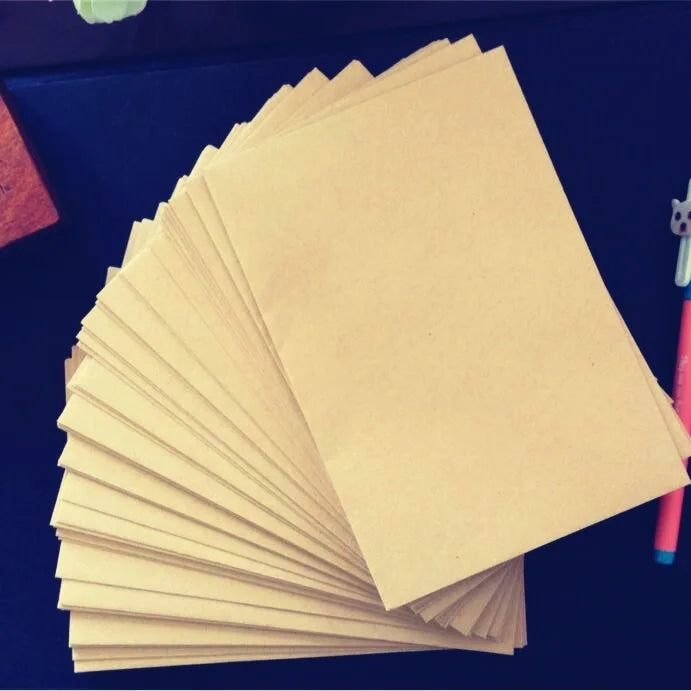 10pcs/Lot Blank Kraft Paper Envelope for Wedding Party Messaage Card Postcard Bag Cards Retro Red Envelopes