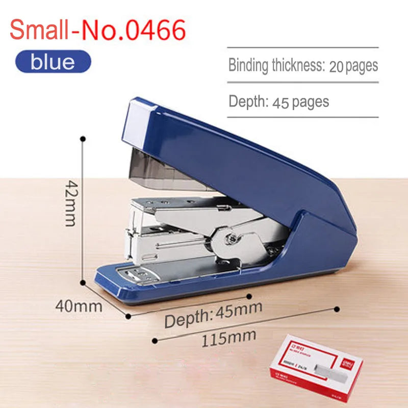 Deli Labor-Saving Stapler Office Supplies Student Special Mini Small Stapler Standard Multi-Function Practical Stapler