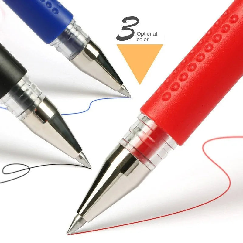 3+20Pcs Gel Pen and Refill Black Blue Red Ink Bullet 0.5mm Gel Pens School&Office Supplies Stationery With Free Shipping