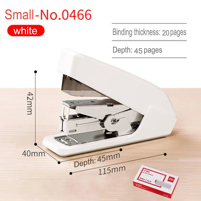 Deli Labor-Saving Stapler Office Supplies Student Special Mini Small Stapler Standard Multi-Function Practical Stapler