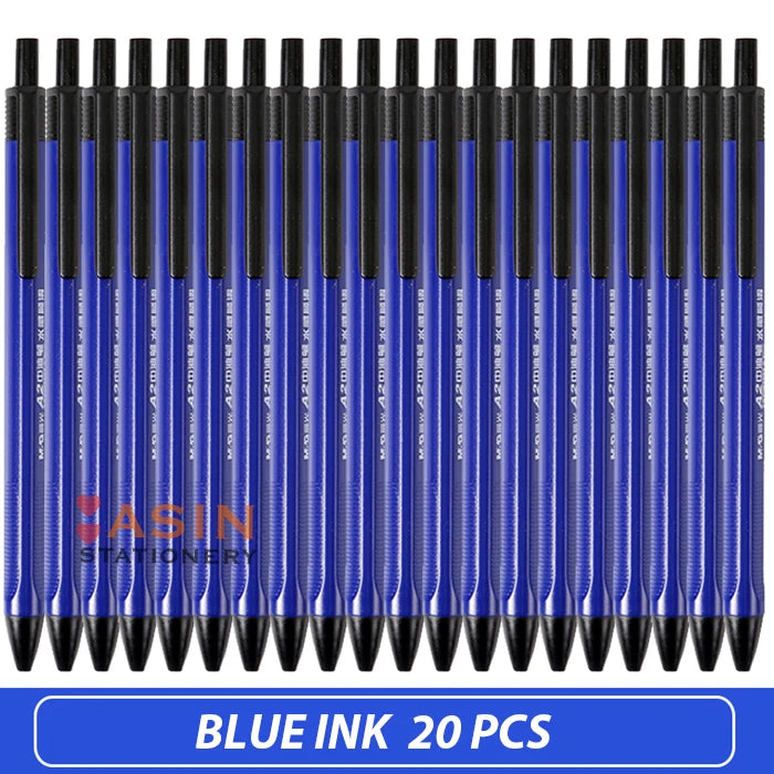 M&G Semi Gel Writing Ball Point Pen 0.7mm Black/Blue/Red Economic Ball Pen for School and Office Gift Supply  Ballpoint