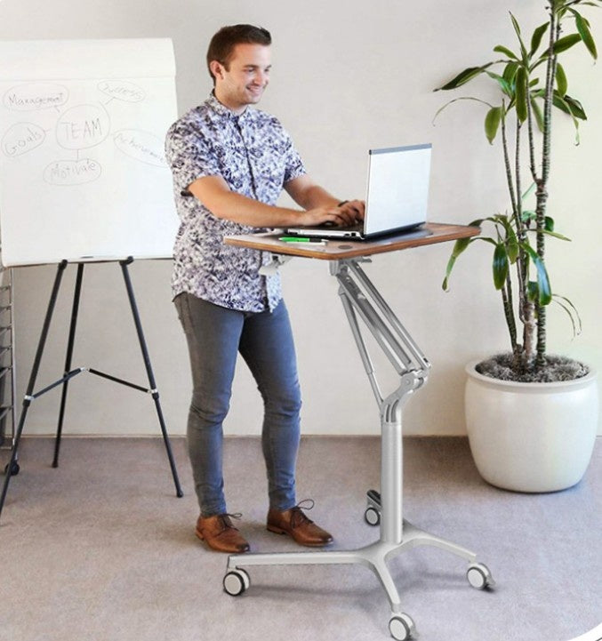 Standing Pneumatic Automatic Lifting Table Computer Office Lazy Adjustable Lecture Training Desk