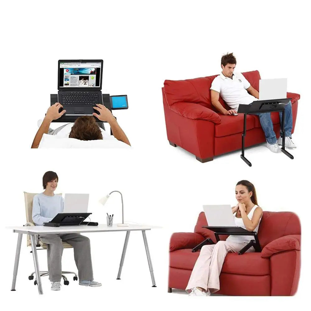 Laptop Stand Table With Mouse Pad Adjustable Folding Ergonomic Design Stands Notebook Desk for Macbook Netbook Ultrabook Tablet