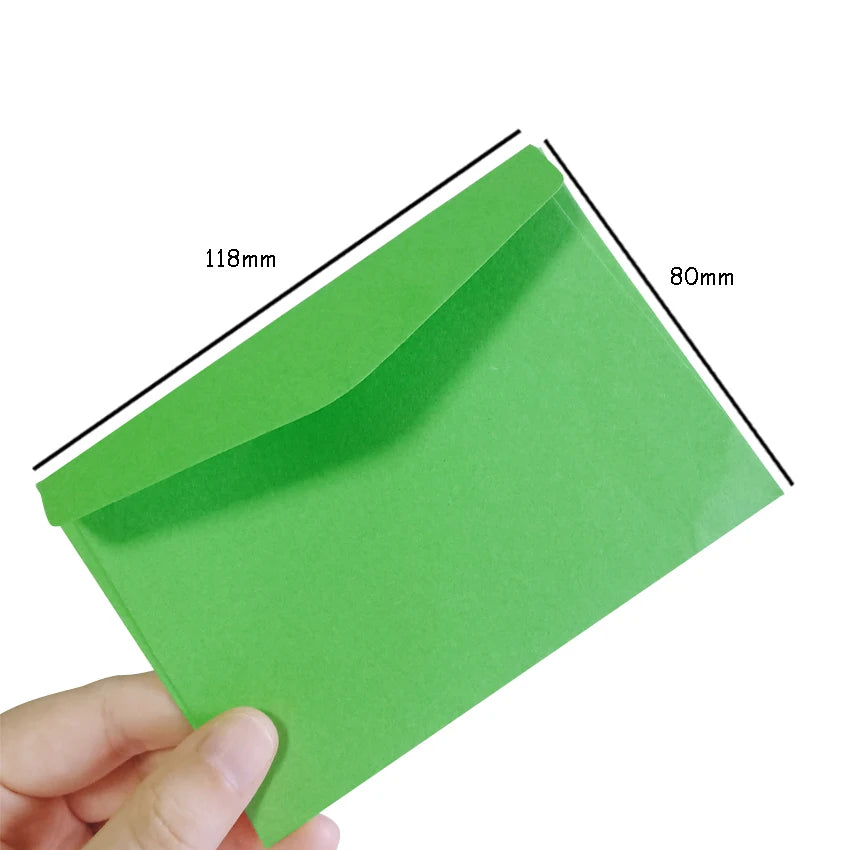 20pcs/Lot  Candy Color Mini Envelopes DIY Multifunction Craft Paper Envelope for Letter Paper Postcards School Material