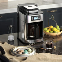 Automatic 2 In1 Coffee Maker Machine Coffee Maker Machine 1050W LED-display Bean Grinder Coffee Machine Home Appliances