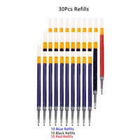 3+20Pcs Gel Pen and Refill Black Blue Red Ink Bullet 0.5mm Gel Pens School&Office Supplies Stationery With Free Shipping