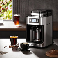 Automatic 2 In1 Coffee Maker Machine Coffee Maker Machine 1050W LED-display Bean Grinder Coffee Machine Home Appliances