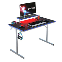 BESTIER Pc Gaming Portable Standing Study Office Chair Kid Table Set Best Ergonomic Monitor Stand Desk