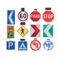 Manufacturer Low Price Traffic Safety  Plate Traffic Signs of All Shapes LED/AC Powered Solar LED Traffic Light