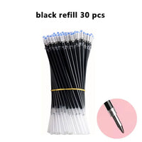 3+20Pcs Gel Pen and Refill Black Blue Red Ink Bullet 0.5mm Gel Pens School&Office Supplies Stationery With Free Shipping