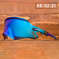 2023 Latest Design Frameless Sports Glasses Cycling Glasses Kapvoe Outdoor Running Mountain Bike Safety Glasses UV400 Sunglasses