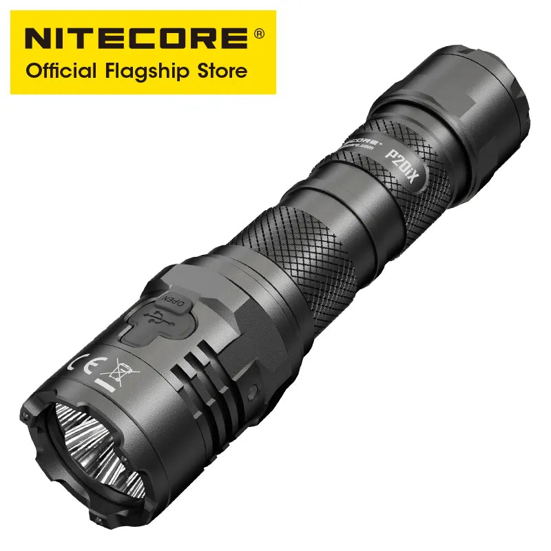 NITECORE P20iX USB-C Rechargeable Flashlights Super Bright Military Tactical Flashlight 4000 Lumens 5000mAh NL2150HPi Battery