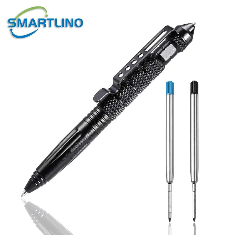 High Quality Metal Military Tactical Pen School Student Office Ballpoint Pens Emergency Glass Breaker Self Defense EDC Supplies