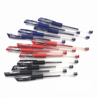 8 Pcs/Set Red Blue Black Ink Gel Pen 0.5mm Writing Neutral Pens Simple Pen for Student  School Office Supplies Stationery Tool