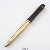 1pcs Upscale Business Office Gift Stationery Ballpoint Pen Metal Wooden Rotate Signing Pen Fashion 0.5mm Office Writing Pens