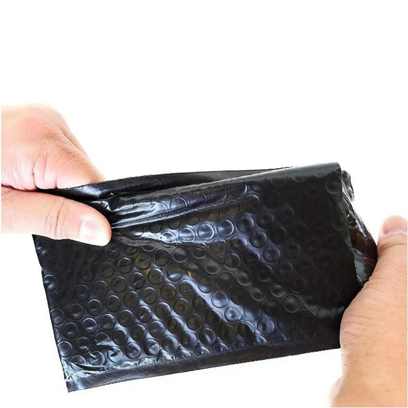 10pcs/18sizes Black Poly Bubble Mailer Padded Envelope Self Seal Mailing Bag Bubble Envelope Shipping Envelope Storage Envelopes