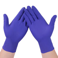 50/100pcs Disposable Nitrile Latex Rubber Gloves Dishwashing/Kitchen/Work//Garden/Household Cleaning Gloves Black/Blue Gloves