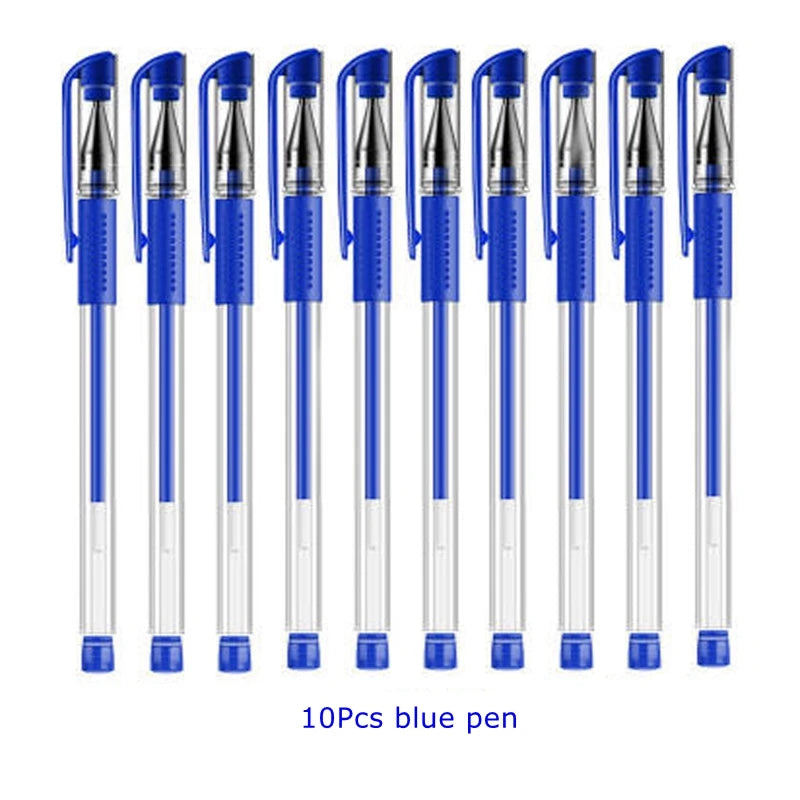 3+20Pcs Gel Pen and Refill Black Blue Red Ink Bullet 0.5mm Gel Pens School&Office Supplies Stationery With Free Shipping