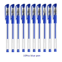 3+20Pcs Gel Pen and Refill Black Blue Red Ink Bullet 0.5mm Gel Pens School&Office Supplies Stationery With Free Shipping