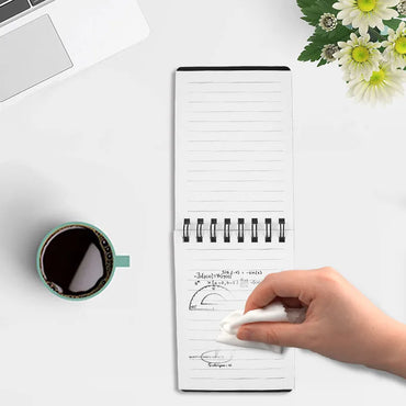 A7 Size Mini Erasable Notebook Smart Reusable Notebook Microwave Wave Cloud Erase Notepad Portable Diary Office School