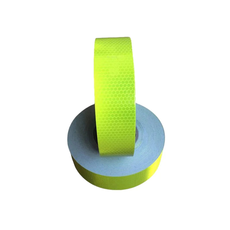 Self-Adhesive Reflective Tape High Visibility Fluorescent Yellow Reflective Warning Tape for Van Car Traffic Sign