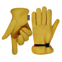 Work Gloves Cowhide Leather Factory Driver Climbing Gardening Glove Protective Yard Work