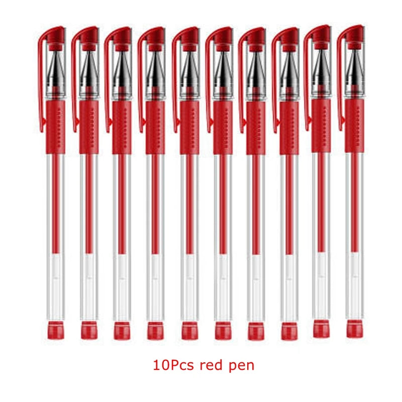 3+20Pcs Gel Pen and Refill Black Blue Red Ink Bullet 0.5mm Gel Pens School&Office Supplies Stationery With Free Shipping