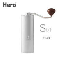 HERO Portable Manual Coffee Grinder 420 Stainless Steel Burr Grinder Durable Coffee Bean Maker Mini Coffees Milling 15g Capacity