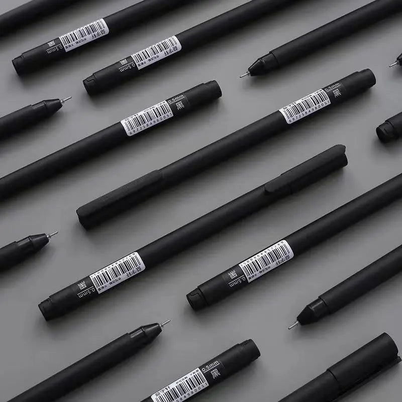 5/20Pcs Gel Pen Set Neutral Pen Smooth Writing&fastdry Signature 0.5mm Ballpoint Pen Black Ink Refill School Stationery Supplies