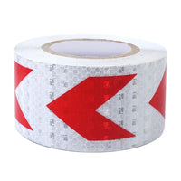 10cmx25m PVC Self-Adhesive Reflective Safety Tape Road Traffic Construction Site Reflective Warning Arrow Sign Sticker